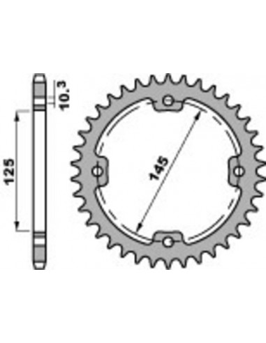 Couronne PBR acier standard 4588 - 520