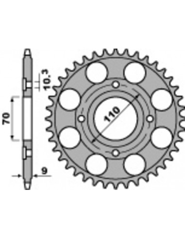 Couronne PBR acier standard 247 - 520