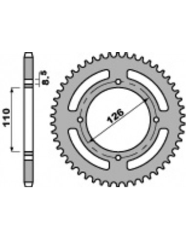 Couronne PBR acier standard 4418 - 420