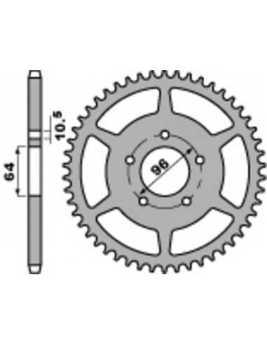 Couronne PBR acier standard 254 - 520