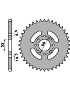 Couronne PBR acier standard T801 - 520