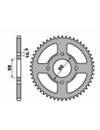 Couronne PBR acier standard 4668 - 520