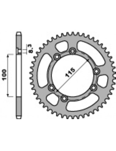 Couronne PBR acier standard 4370 - 428