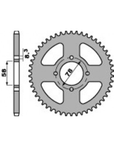 Couronne PBR acier standard 810 - 428