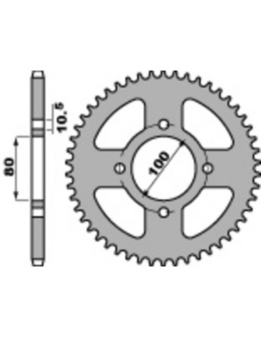 Couronne PBR acier standard 4533 - 428