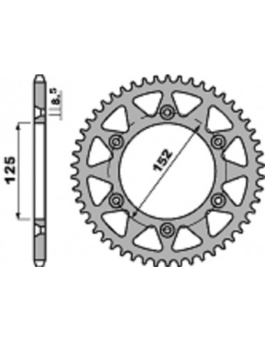 Couronne PBR aluminium Ultra-Light 4649 - 428