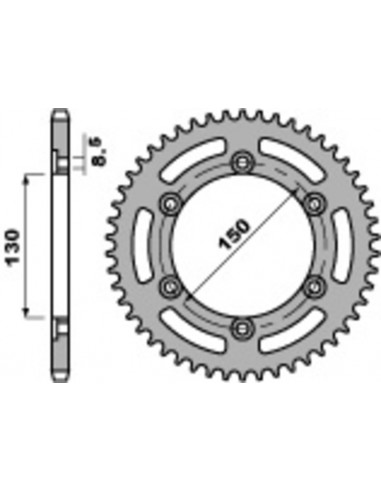 Couronne PBR acier standard 245 - 520