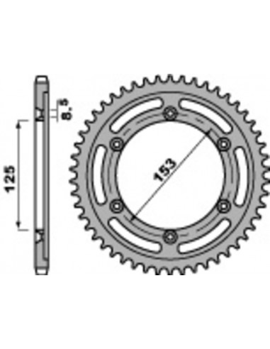 Couronne PBR acier standard 4547 - 428