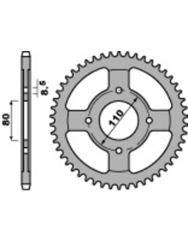 Couronne PBR acier standard 4597 - 428