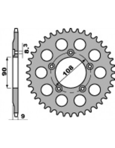 Couronne PBR acier standard 1026 - 520