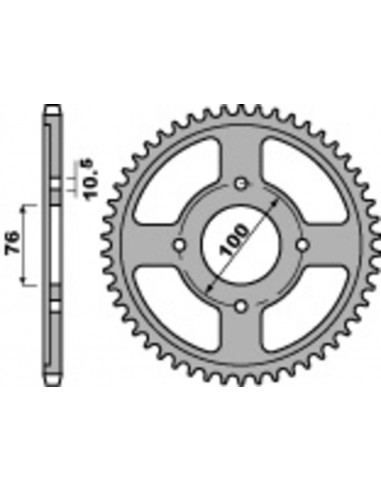 Couronne PBR acier standard 817 - 530