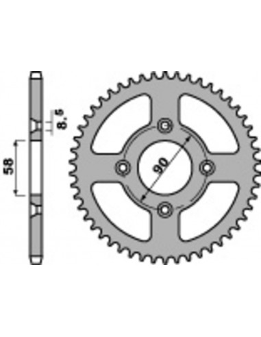 Couronne PBR acier standard 4463 - 420