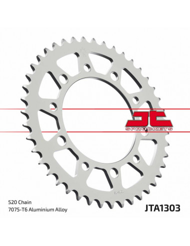 Couronne JT SPROCKETS aluminium ultra-light 1303 - 520