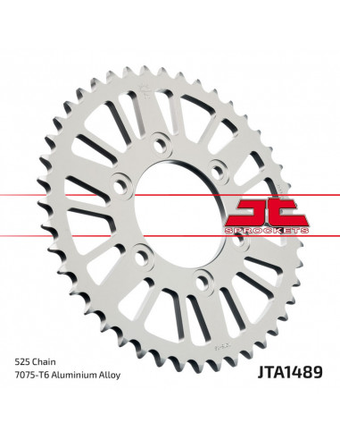 Couronne JT SPROCKETS aluminium ultra-light 1489 - 525