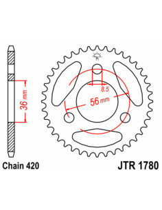 Couronne JT SPROCKETS acier standard 1780 - 420
