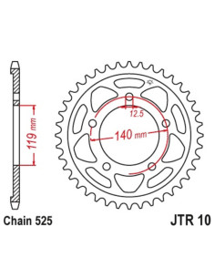 Couronne JT SPROCKETS acier standard 10 - 525 2