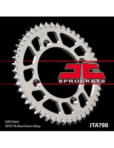 Couronne JT SPROCKETS aluminium Ultra-Light anti-boue 798 - 428