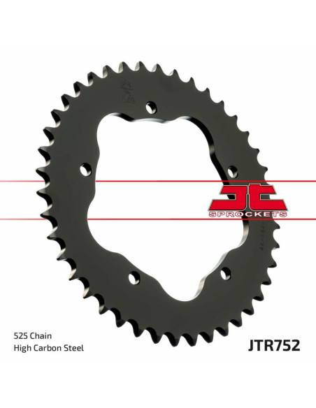 Couronne JT SPROCKETS aluminium 752 - 525