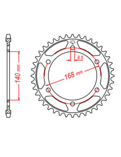Couronne JT SPROCKETS acier standard 6 - 525 2