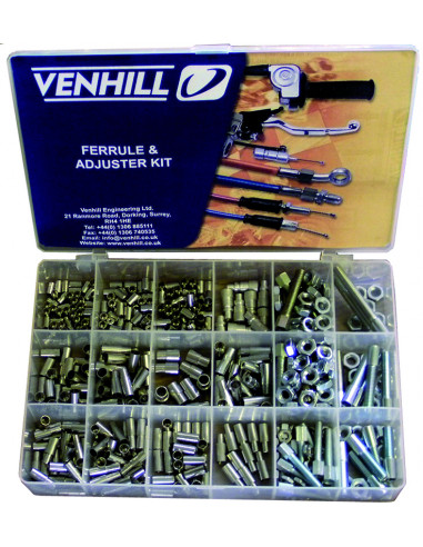 Coffret accessoires cables Venhill - 459 pièces protections caoutchouc