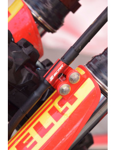 Guide durite de frein avant SCAR rouge 2