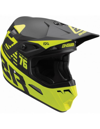 Casque ANSWER AR1 Bold noir/jaune fluo taille L