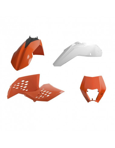 Kit plastiques POLISPORT - couleur origine (08-11) KTM