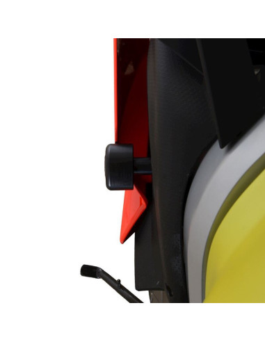 Tampons de protection R&G RACING Aero - noir Aprilia RS660