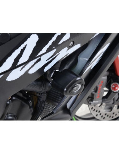 Tampons de protection R&G RACING Aero - blanc Kawasaki ZX10-R/RR