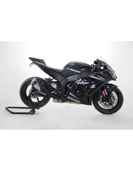 Tampons de protection R&G RACING Aero - blanc Kawasaki ZX10-R/RR