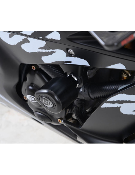 Tampons de protection R&G RACING Aero - blanc Kawasaki ZX10-R/RR