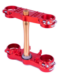 Té de fourche XTRIG Rocs Tech Offset 22 mm - rouge Honda CRF250R/450R 2