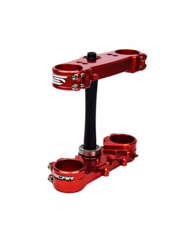 Té de fourche SCAR Offset 22mm - rouge Honda CRF450R