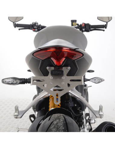 Support de plaque R&G RACING - argent Triumph Speed Triple 1200 RS