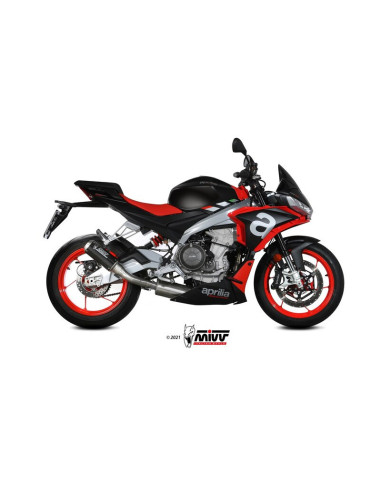 Ligne complète MIVV MK3 - carbone/inox Aprilia