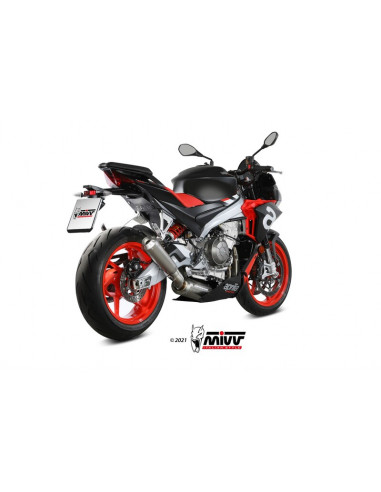 Ligne complète MIVV X-M1 - titane/inox Aprilia Tuono 660