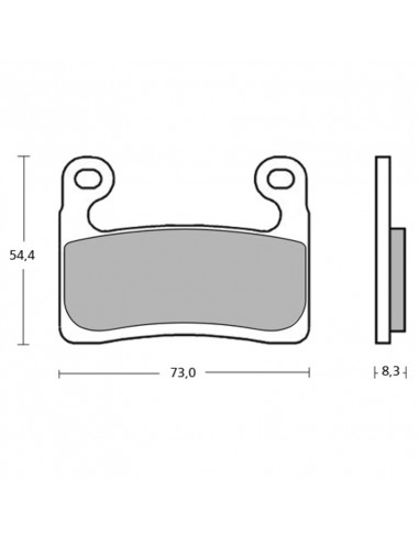 Plaquettes de frein BREMBO UPGRADE racing métal fritté - M118Z03