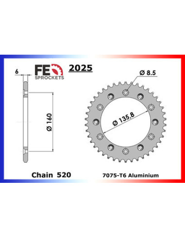 VOR.450.ENDURO '01/05 14X48 RK520FEZO *