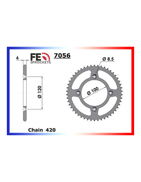 YZ.65 '18/19 14X47 RK420MXZ *