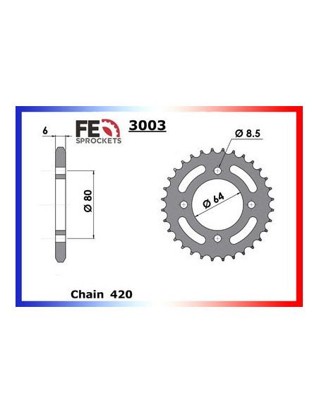 TTR.90 '00/07 14X35 RK420MXZ  (CB03W,5HN)