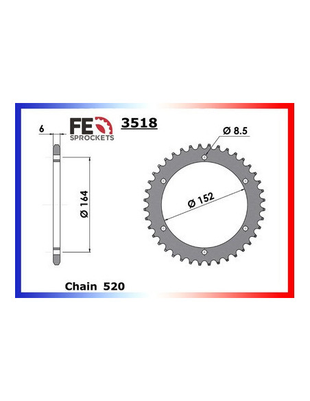 XT.500 '77/89 16X42 RK520FEZO *  (1U6,4E5,1LK,3BH,3ST)