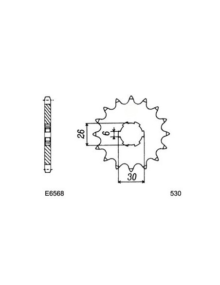 XS.650./SE '75/83 17X33 RK530FEX  (1H1,1V2,3L1,4G7)