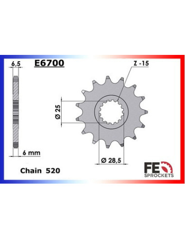 YFM.700.Raptor '07/19 14X38 RK520GXW *