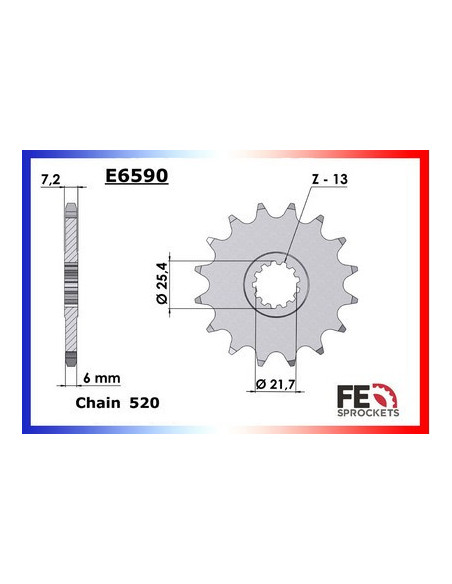 XTZ.750 '89/98 16X46 RK520FEX µ  (3LD,3WM)