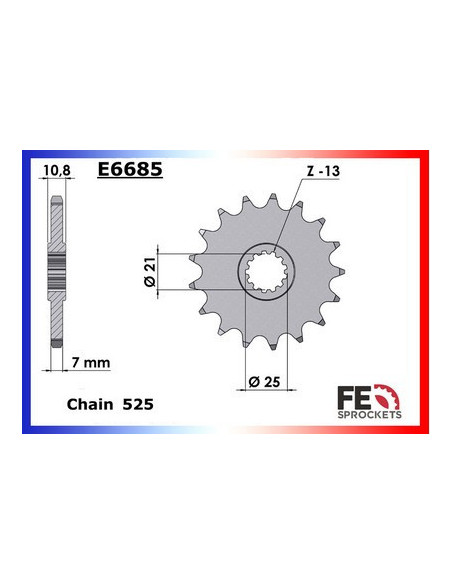 TDM.850 '96/98 17X42 RK525FEX *  (4TX)
