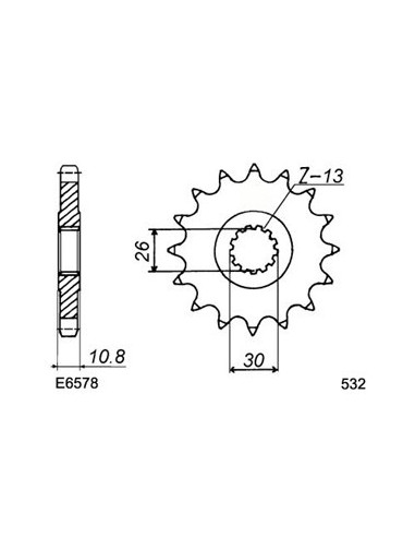 XJR.1200 '95/98 17X38 RK532GSV *  (4PU)