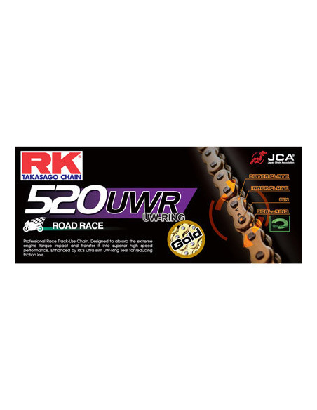 R1.1000 YZF '09/14 17X47 RKGB520UWR  Racing (Transformation en 520)