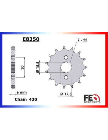 CR.80.RB'96/02 Gdes Roues 15X55 FE420SRG