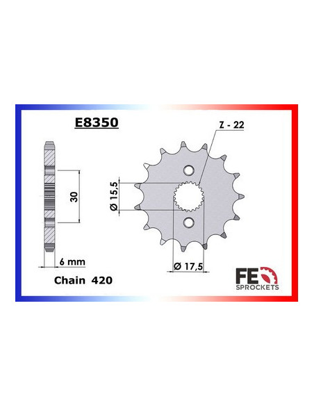 CR.85.RB'03/07 Gdes Roues 15X56 FE420R µ
