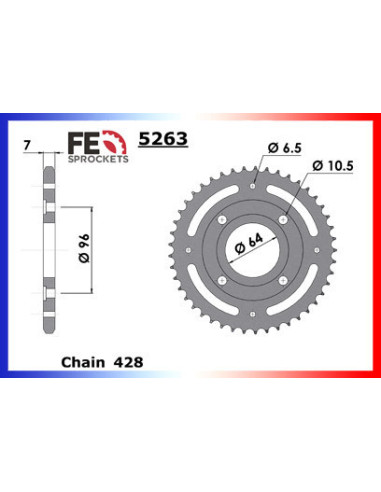 CG.125 '04/07 14X45 RK428FEX